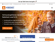 Tablet Screenshot of a-krediet.nl